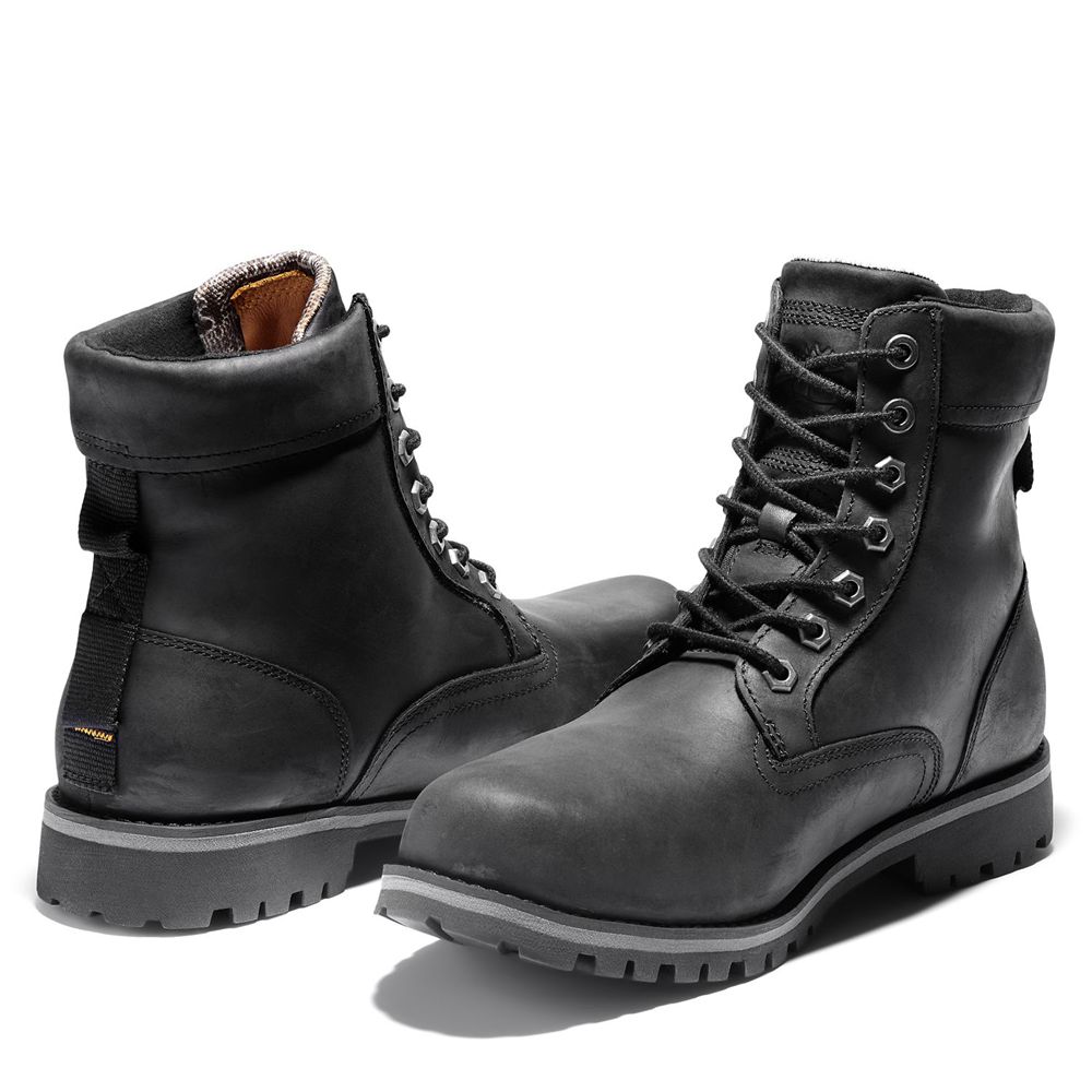 Bocanci 6-Inch Timberland Barbati Negrii - Rugged Waterproof Ii - Romania - ZLPGRW059